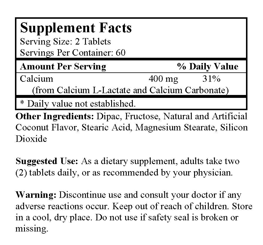 Biocalcium Chewable Tablets (120 Tablets) - Image 2